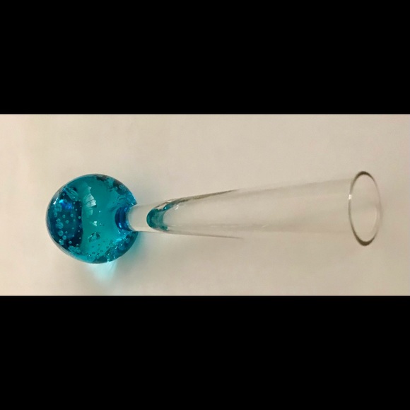 New Art Glass Bud Vase Handcrafted by Glass Artist - Picture 11 of 16